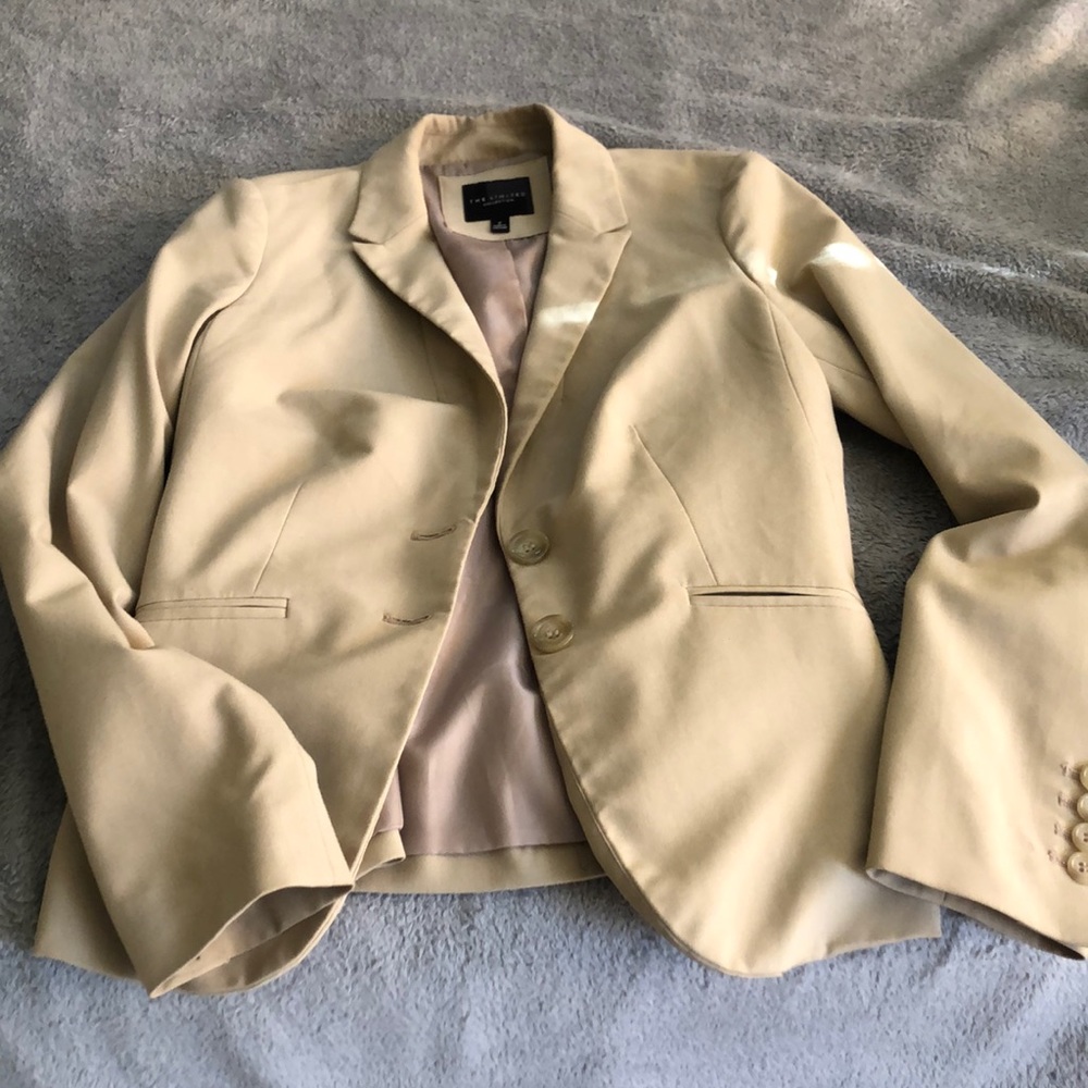 Tan blazer from The Limited